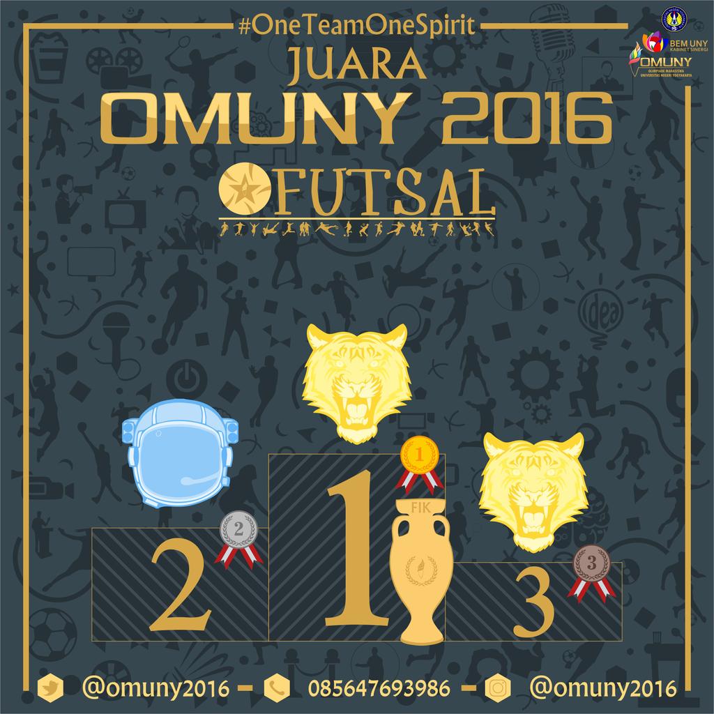 Juara #futsal #omuny2016 <a href="/BEMFIPUNY/">BEM FIP UNY</a> @bemfbsuny @bemfe_uny <a href="/bemfisuny/">BEM FIS UNY</a> <a href="/BEMFMIPA_UNY/">BEM FMIPA UNY</a> <a href="/BEM_FTUNY/">Badan Eksekutif Mahasiswa Fakultas Teknik UNY</a> <a href="/BEMFIKUNY/">BEM FIK UNY</a> <a href="/BEMUNY/">BEM UNY</a>