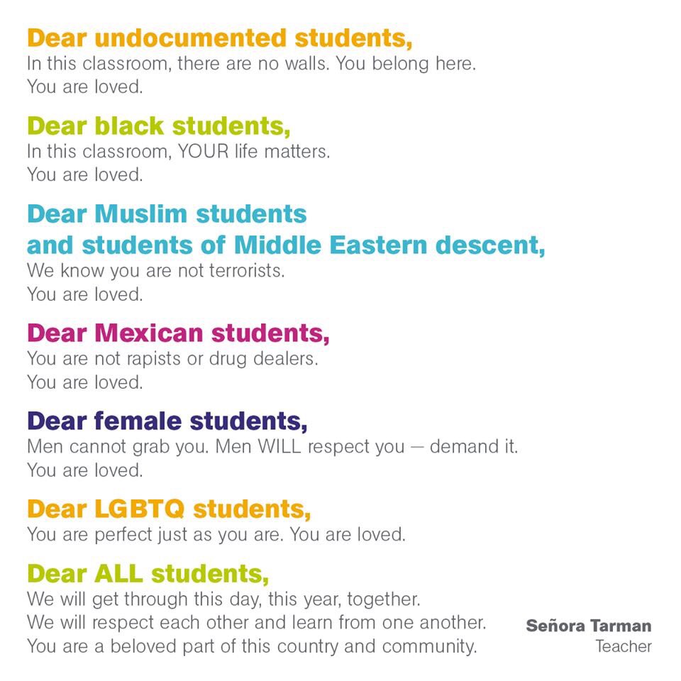 #DearStudents - You are a beloved part of our country and our community. ❤️