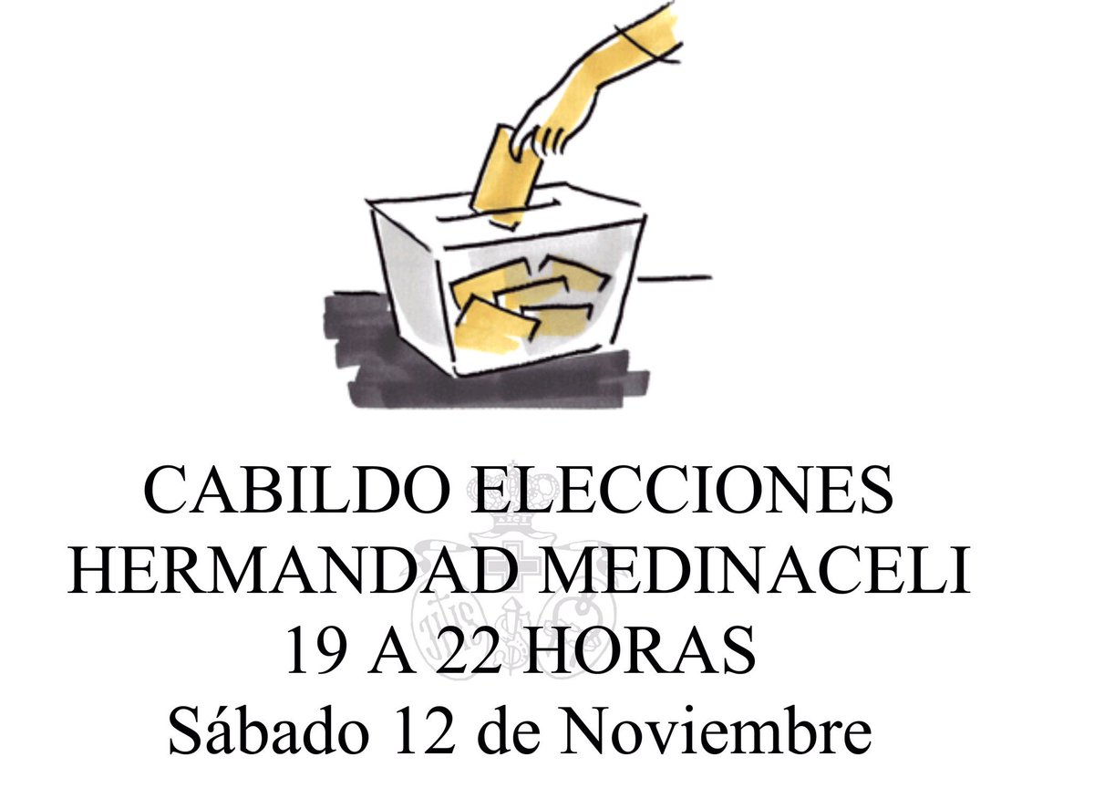 Recuerda! Ejerce tu derecho y participa en la elección a Hermano Mayor. #cabildodeelecciones