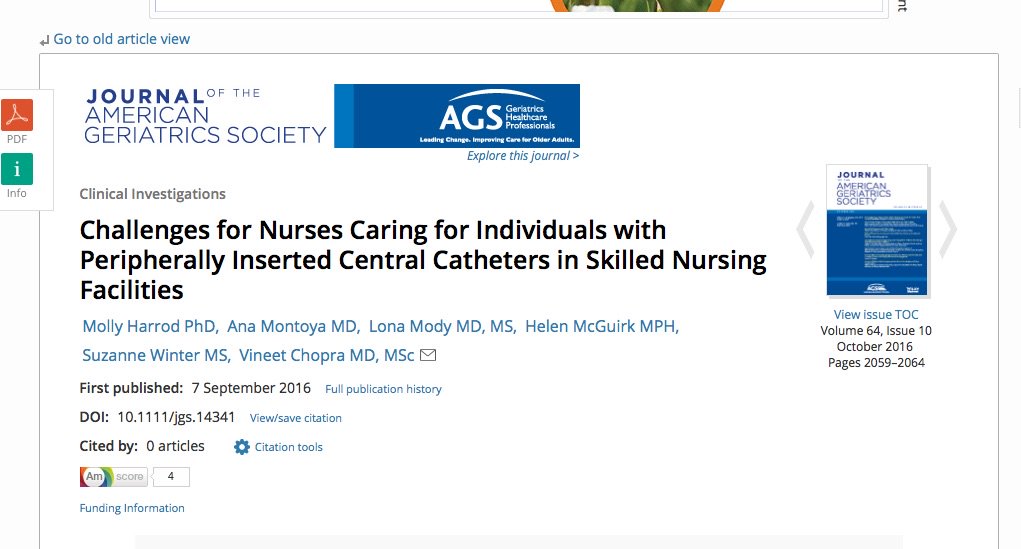 vineet_chopra's tweet image. Fellow #hospitalists: Think carefully about sending patients with #piccs to #SNFs. Imp limits exist in these settings. @SHMLive @AGSJournal