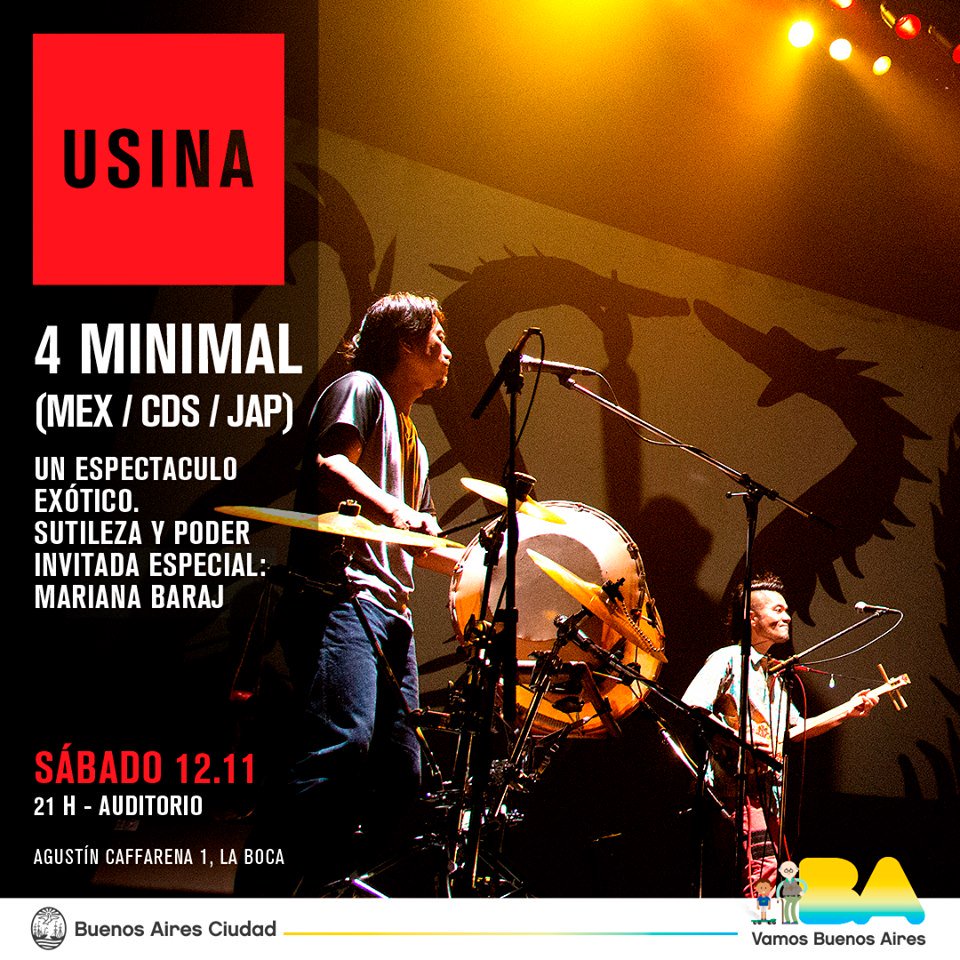 TieneQueAndar's tweet photo. HOY! GRATIS en @UsinadelArte
#CUATROMINIMAL & @MarianaBaraj INVITADA...
NOS VEMOS A LAS 21HS!!! https://t.co/x3X7QGCtwb
