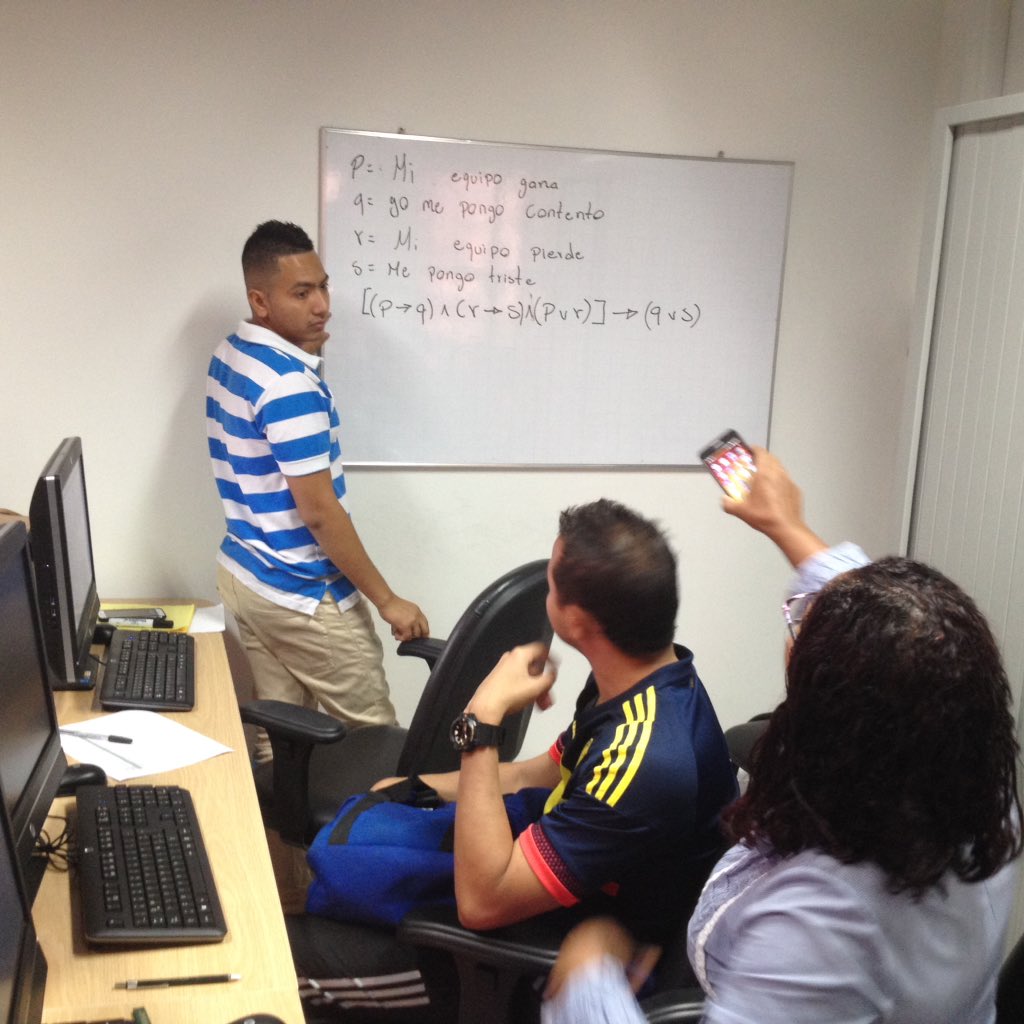 ccastano's tweet image. Los sábados son de #logicamat en la @UNADCALI #CIPAS