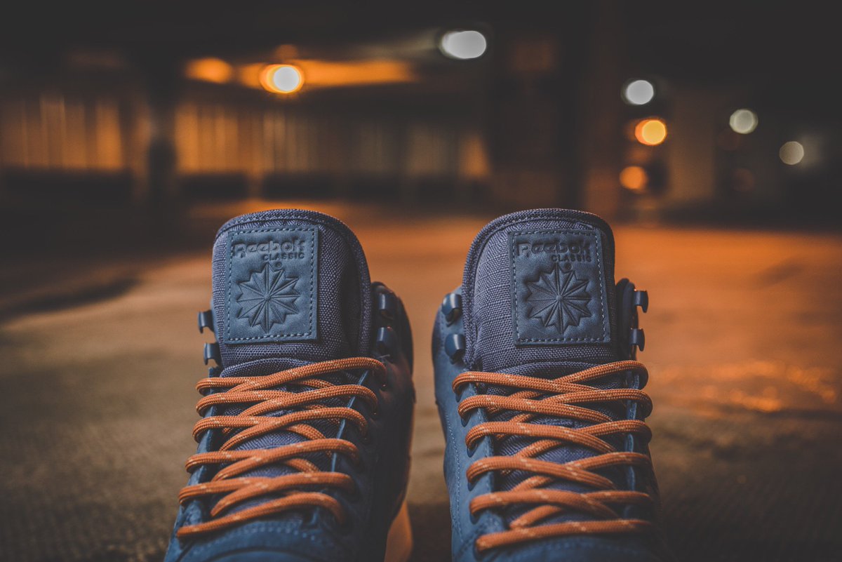 reebok classic leather mid gore tex royal slate