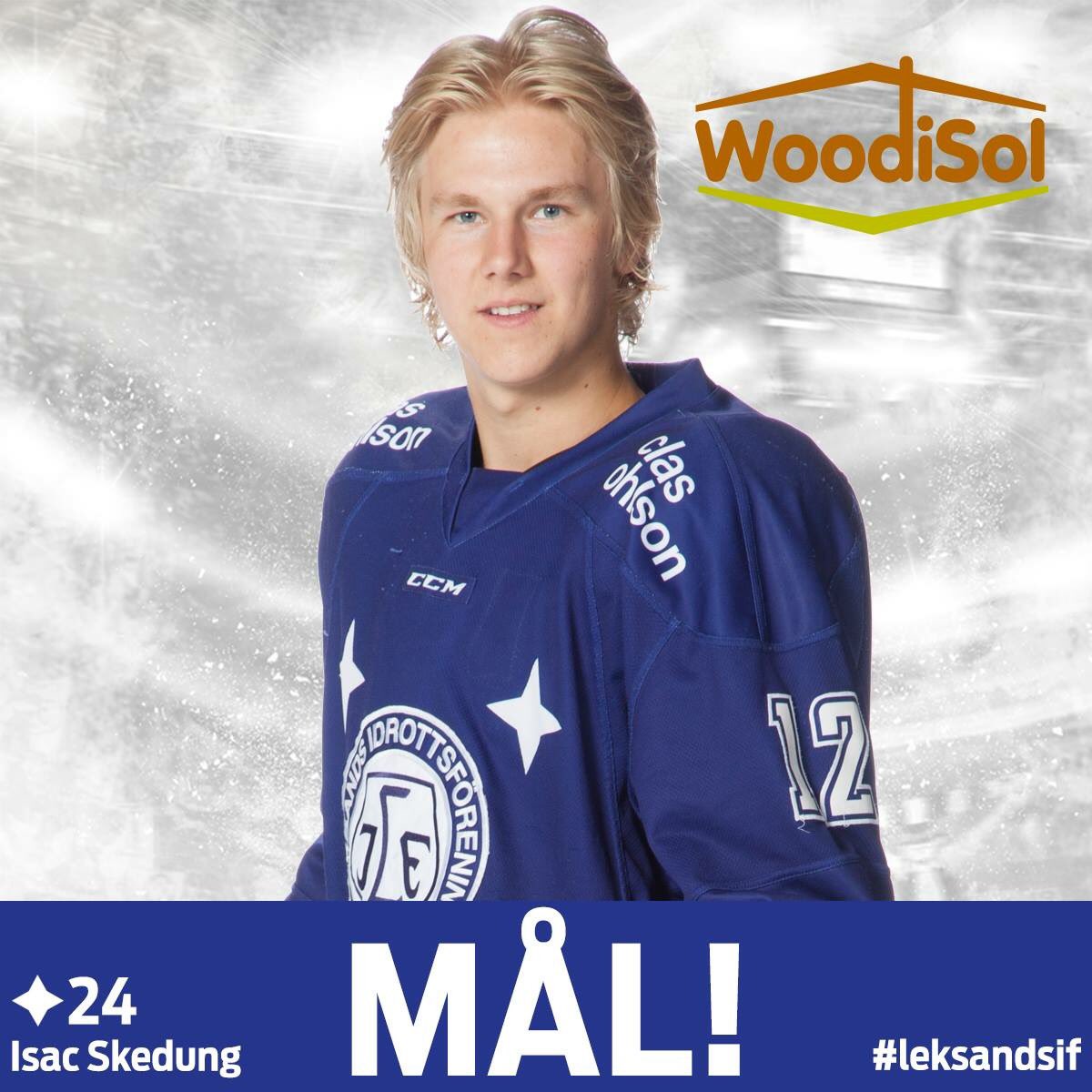 leksands_if's tweet photo. MÅL! 2-0 (25.11) #24 Isac Skedung! #leksandsif https://t.co/xOUzK6X0Wo