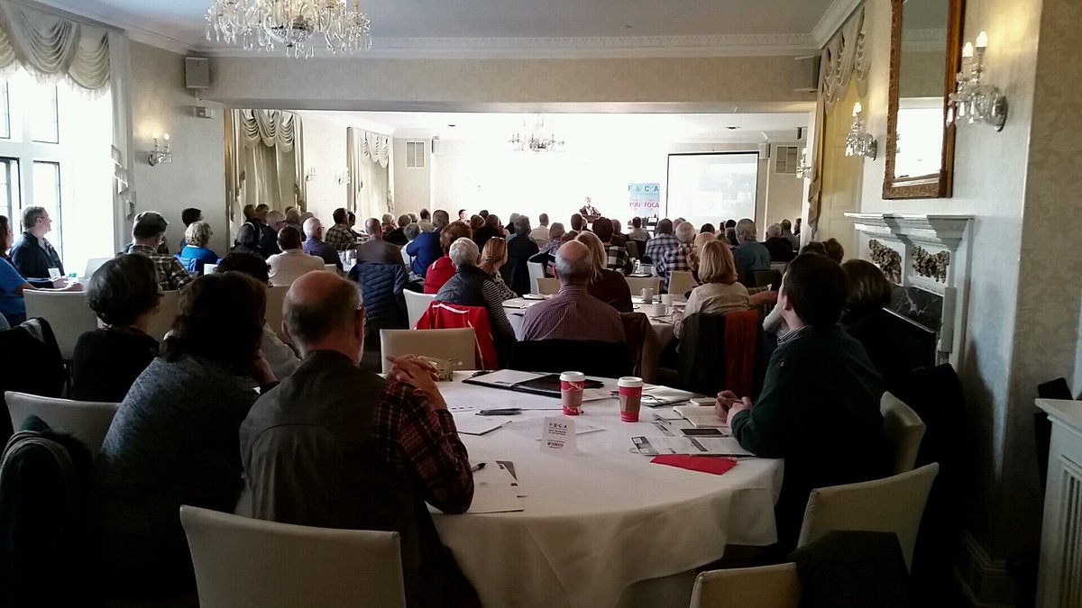 A full house of enthusiastic lake association volunteers at the <a href="/foca_info/">FOCA</a> Fall Seminar today!