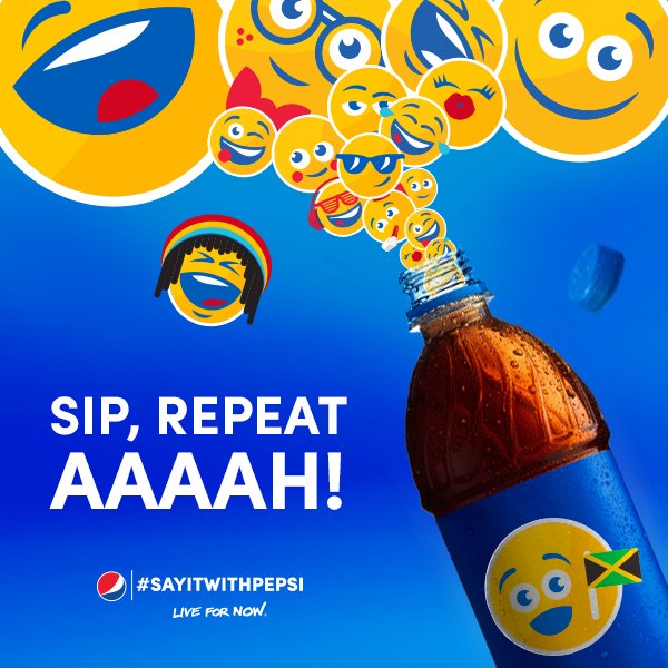 pepsijamaica's tweet photo. Say everything you need to say and more with #PepsiMoji. Join the #SayItWithPepsi movement today! https://t.co/7nydcGpNs9
