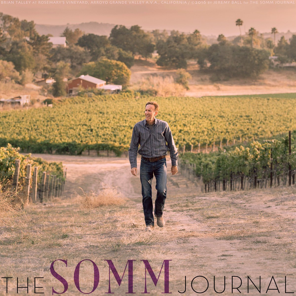 @BrianTalley walks Rosemary's Vyd at #sunset! Article on #TalleyWines in #SommJournal! #SLOWine #Talley #shareslo