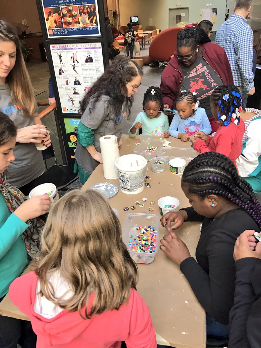 CraftNOWPHL's tweet photo. Kids learn how to make their own mini mosaics, just like Isaiah Zagar, with Philadelphia's @magicgardens at #CraftNOWPHL's #CraftNOWCreate https://t.co/qxaPWAZAeD