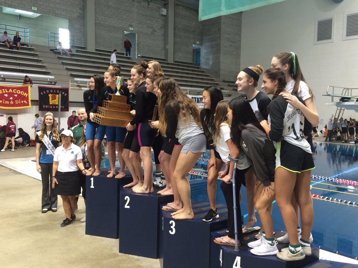 wiaawa's tweet photo. 4A Girls Swimming State Champions: Skyline HS #wastateswim https://t.co/b1Metd9X28