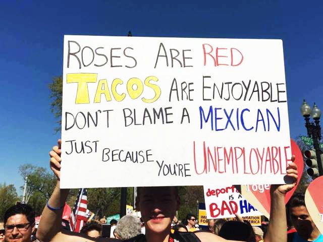 dumptrumpSA's tweet photo. (4/4) In case you need some clever sign ideas for tonight's protest (6:30 PM at City Hall). #DumpTrumpSA #BlackoutTrump #SanAntonio https://t.co/8v6v4CTXZC