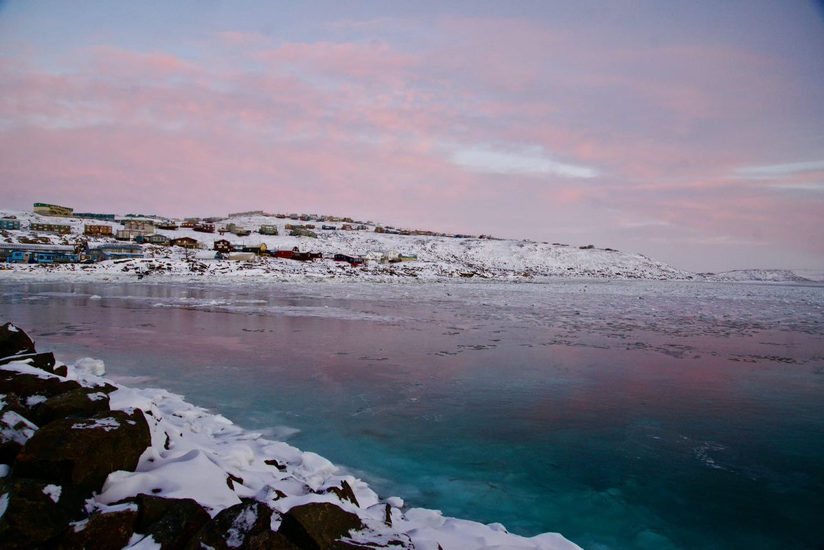 FrankReardon1's tweet photo. Current #IceConditions in #Iqaluit #Nunavut on NOV.12.2016 @ClimateNewsCA @CBCNorthComms @CBCNunavut @weathernetwork #Sunset #BaffinIsland https://t.co/UWwpjjvkil