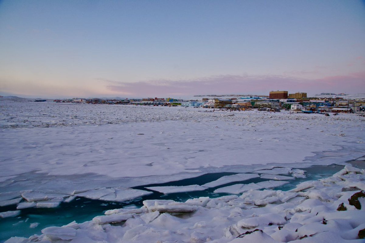 FrankReardon1's tweet photo. Current #IceConditions in #Iqaluit #Nunavut on NOV.12.2016 @ClimateNewsCA @CBCNorthComms @CBCNunavut @weathernetwork #Sunset #BaffinIsland https://t.co/UWwpjjvkil