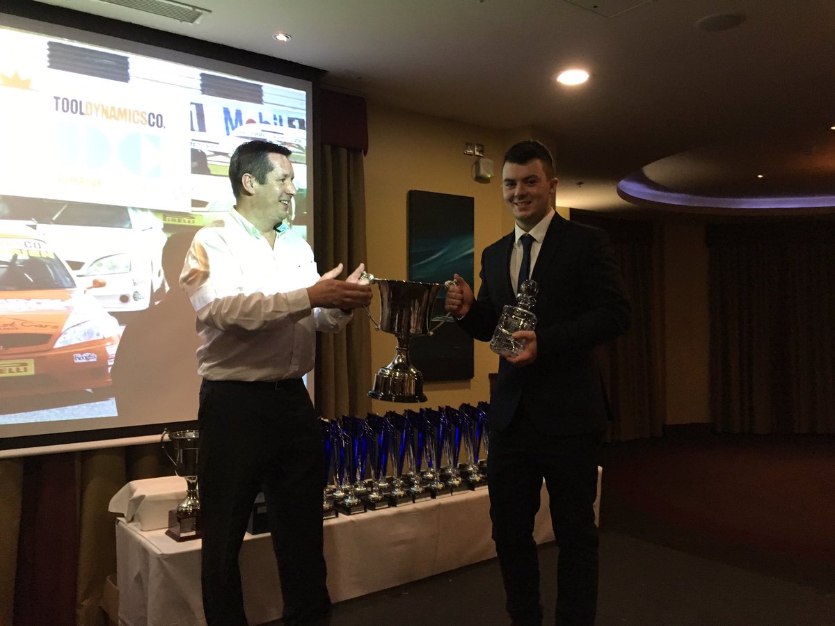 ask_racing's tweet photo. .@aobrien12 @tooldynamics Championship winner 2016, accepting his award at tonight's #mondelloawards #askracing #TDC https://t.co/FhNFcl7o6H