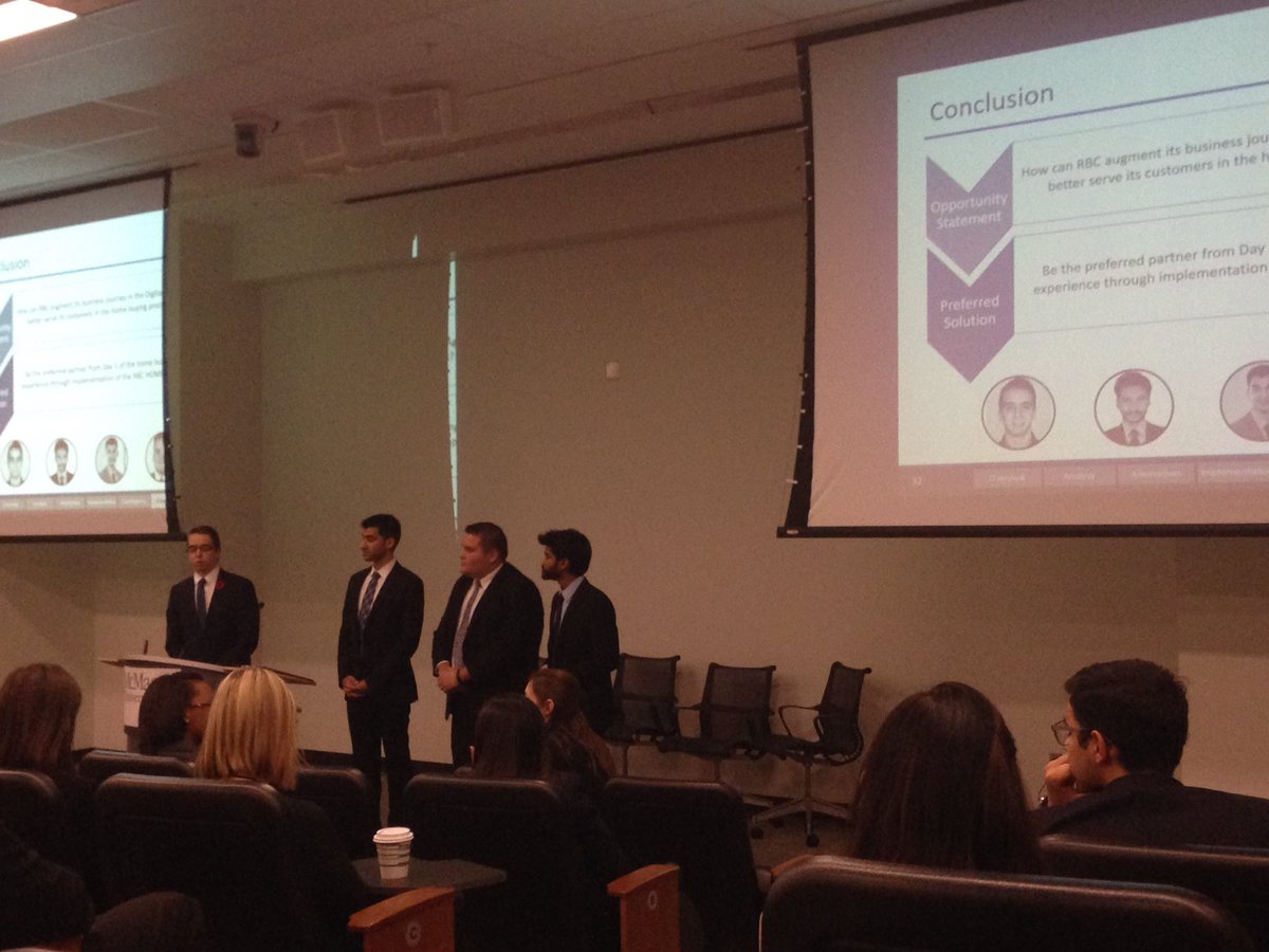 DeGrooteMBAComp's tweet photo. Team WARD Consulting is @RBC finalist #3 #2016DCC https://t.co/VYUdTcVhsM