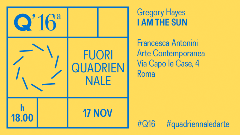 Qggi appuntamento con il #fuoriquadriennale da <a href="/Antoninigallery/">Francesca Antonini</a>. Ore 18 <a href="/EventiArteARoma/">MostreEdEventiARoma</a> #Q16
