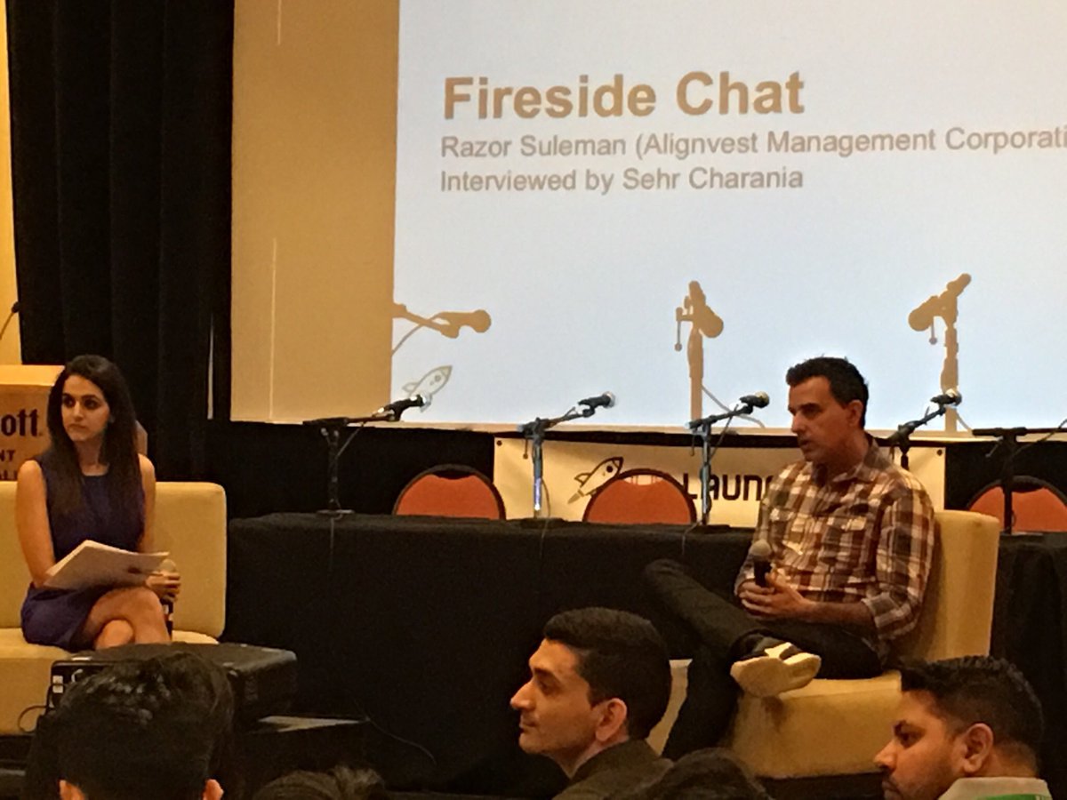 IPNLaunchPad's tweet photo. Razor Suleman during this mornings fireside chat. Thoughtful questions by the audience and elaborate answers by Razor! #Innovation #StartUps https://t.co/N8Gdwv3jSX