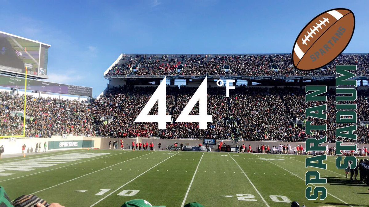 cubanspitfire's tweet photo. Perfect college football weather 🙌🏽 #gogreen https://t.co/pImdZcuYD7