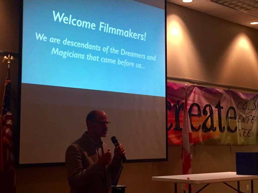 MCPLibrary's tweet photo. Filmmaker Jonathan Stone from the FSU film school! #CREATE2016 https://t.co/g1EfqX7oA9