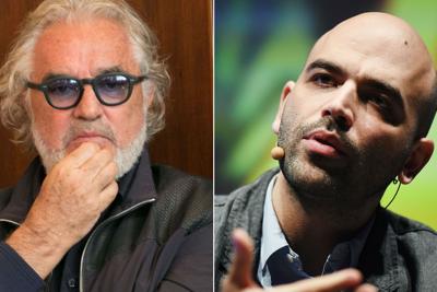 Adnkronos's tweet photo. .@Briatore a @robertosaviano: "Ho fatto fortuna vincendo 7 titoli mondiali in F1, tu?"
https://t.co/jKLef5FXqb https://t.co/I0R2wWISR7