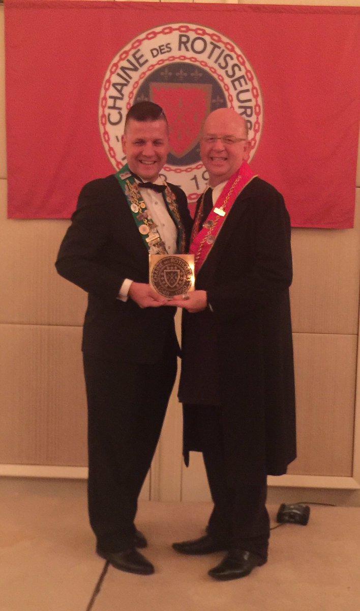 <a href="/tsogosun/">Tsogo Sun</a> #SSCullinan your <a href="/GarryReed2/">Garry Reed</a> brings you@pride joy and a blazon! Congrats! <a href="/chaineducap/">Chaine du Cap</a> #chainedesrotisseurs <a href="/Glanskok/">Francois Ferreira</a> presenting