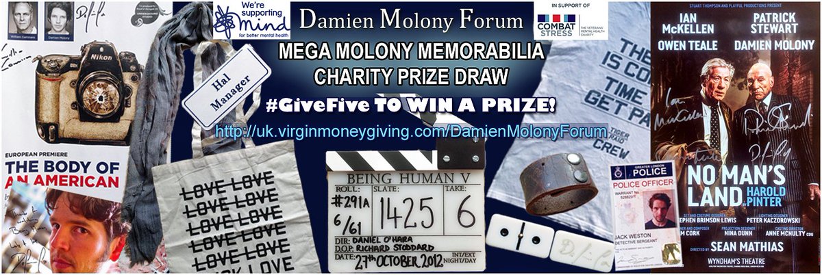 DMolonyForum's tweet photo. #GiveFive to WIN **EPIC @damienmolony PRIZES** in the #MMMPrizeDraw for @CombatStress &amp; @MindCharity--> https://t.co/Sbb7sQIq3k (Please RT!) https://t.co/VW3VpPkwcp