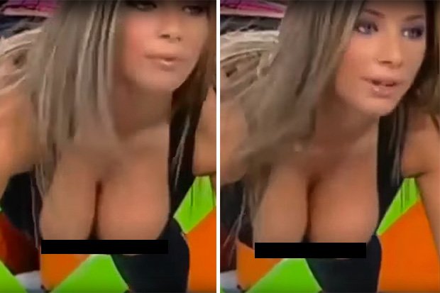 Daily Star On Twitter Watch Sexy Tv Babe Suffers Double