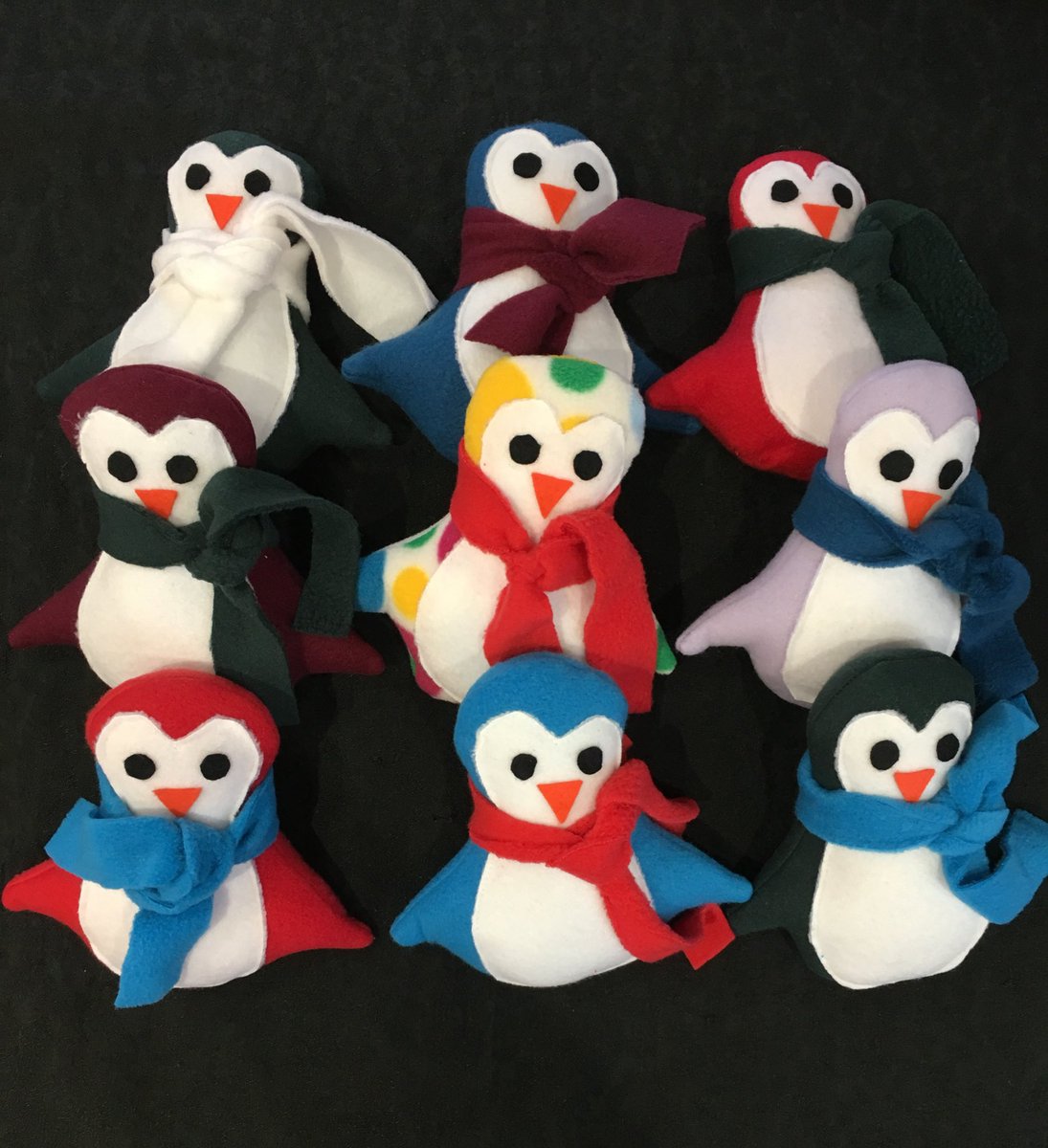 SatnamRathore's tweet photo. Handmade fleece penguins 🐧💗 https://t.co/BNyqZcpF3v