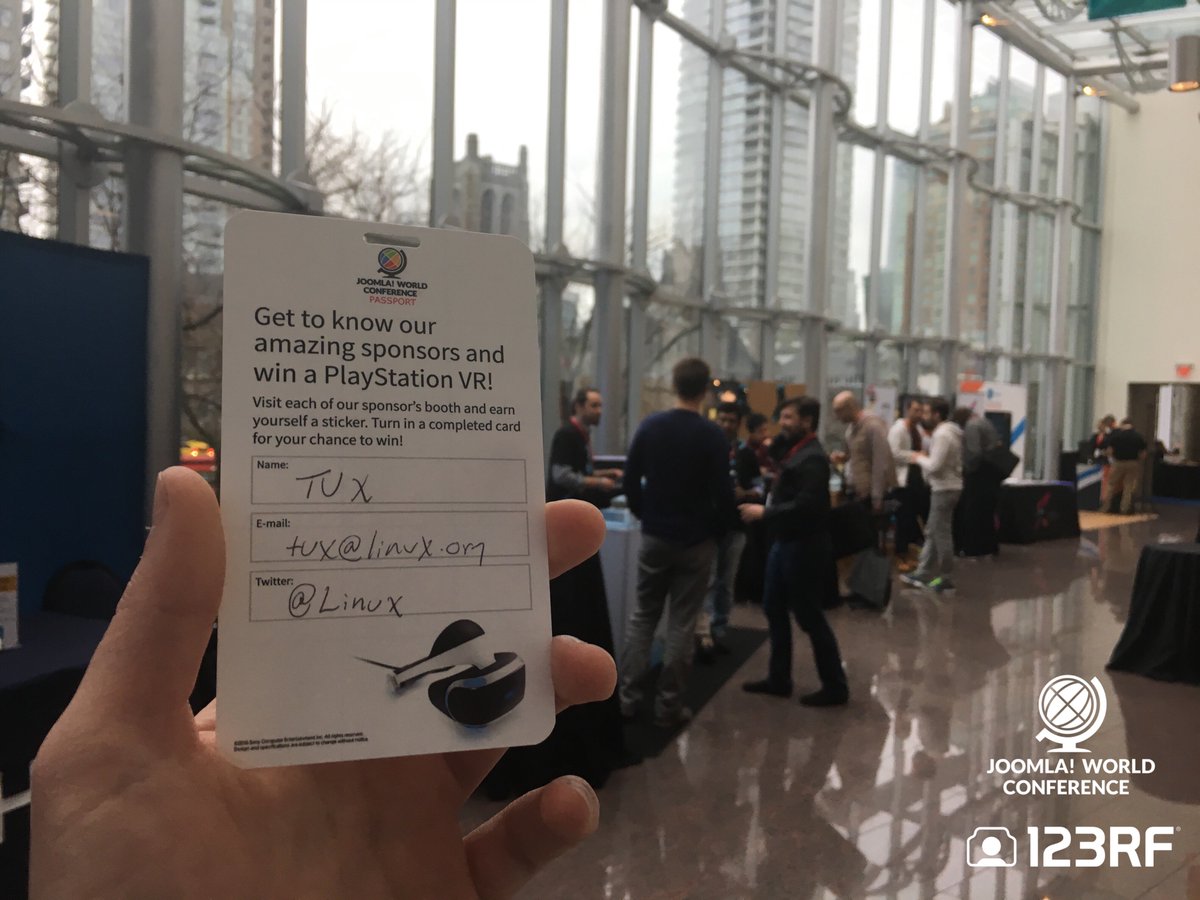 jworldcon's tweet photo. Have you filled out your passport yet to win a #PlayStationVR ? Don’t forget to stop by our sponsors and get your passport stickers! #jwc16 https://t.co/8X9mD6eunR