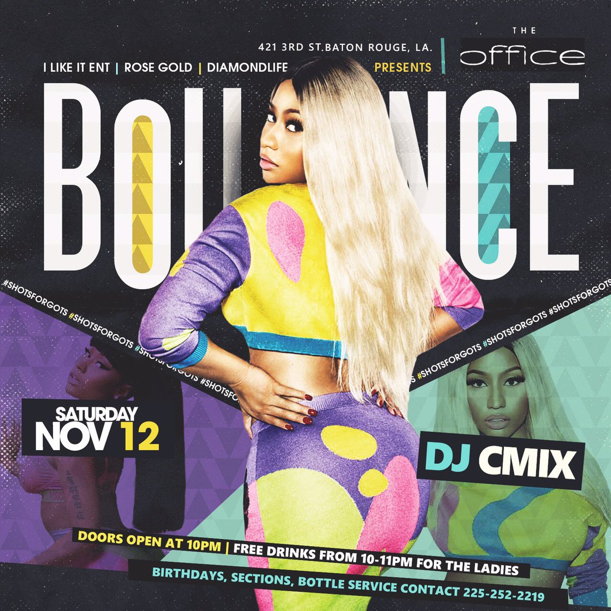 NewDocCity's tweet photo. Baton Rouge be at The Office Tonight #ShotsForGots
Open bar 10-11 https://t.co/d7vspYOe0A