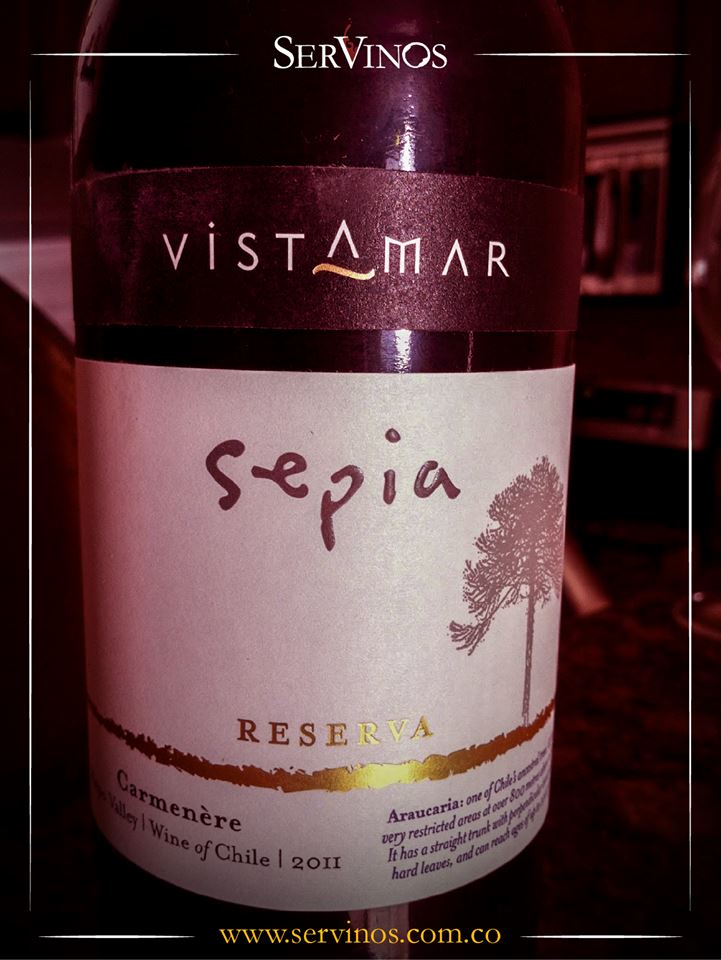 servinossas's tweet photo. ¡20% de #descuento para preparar en las noches de #Noviembre! VISTAMAR SEPIA RESERVA CARMENERE. Adquiéralo aquí: https://t.co/erOXw8dQIl https://t.co/kXlLXSdMED
