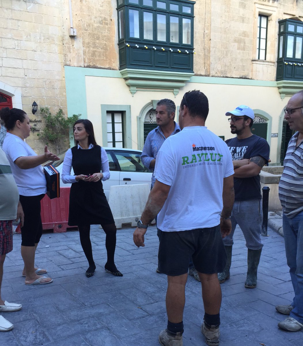 RosianneCutajar's tweet photo. Constant visits to ensure that residents are happy/satisfied of the works undergoing by the QLC. Their satisfaction is our goal. #qlc https://t.co/8QNXJ2U6Qs