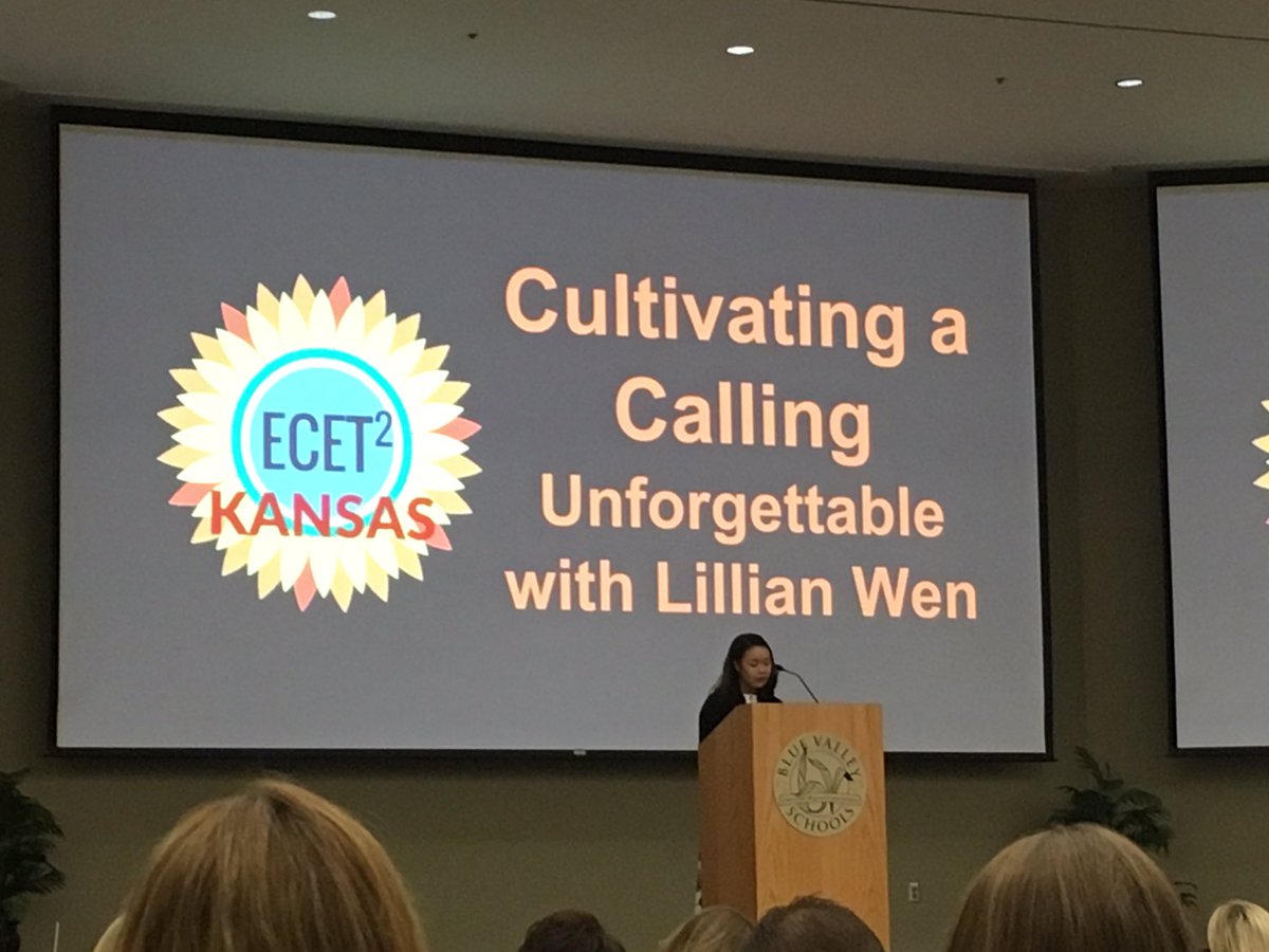 You're not just teachers, you're future makers - Lillian Wen - phenomenal young woman with a bright future! #ecet2ks