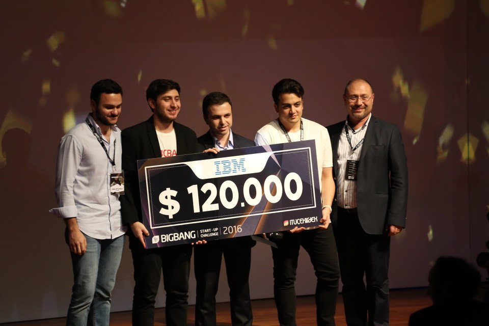 itucekirdek's tweet photo. #BigBang2016 finalinde @LeadTimeApp ve Buy Buddy @IBMBluemix'den 120'şer bin Dolar değerinde kullanım hakkı kazandı! https://t.co/GsvuVPy2cw