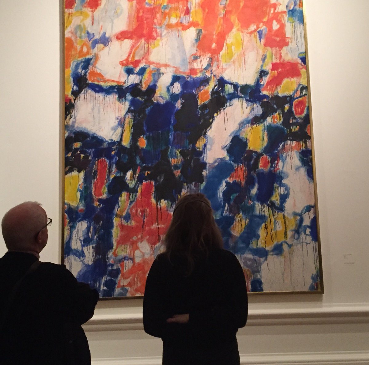 FlorenceRitter's tweet photo. Came&amp;left w/ inexplicable aversion 2 #pollock but #amex show is worth seeing @royalacademy 4 colour explosion if not lacking interpretation https://t.co/7W5ryo8vpH