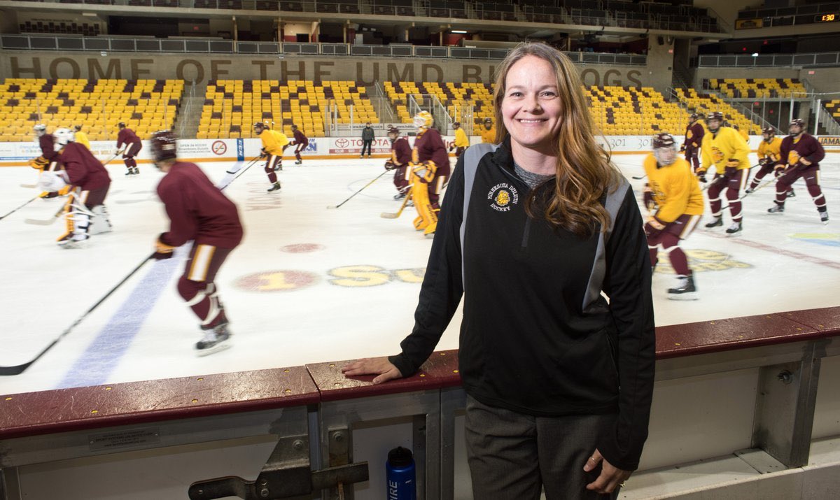 Tonight's game will mark our Athletic Trainer <a href="/suzatc/">Susan Hoppe</a> Dr. Suz Hoppe's 500th Collegiate Hockey game worked!! Congrats Doc!!! <a href="/UMDMensHockey/">UMD Men's Hockey</a>
