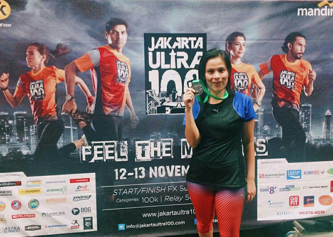 Kak <a href="/TantiSipahutar/">Becky Carter</a> finish <a href="/jakartaultra100/">Jakarta Ultra 100</a> di 02.50 WIB pagi ini dr rute Selatan Arteri Pd. Indah. Kece!! 👏🏻👏🏻#KIJPRUNNERS #CampAnakPulau