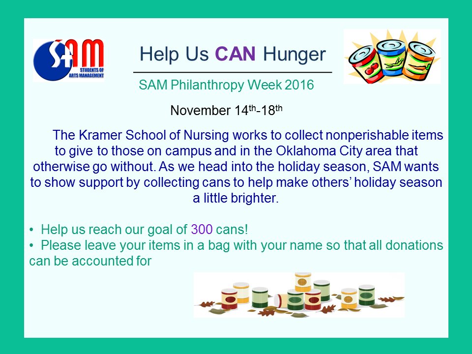 SAM_OCU's tweet image. SAM Philanthropy Week is this week!