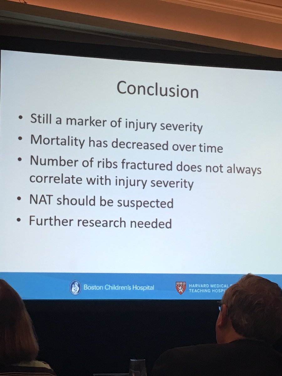 liaoroussos's tweet photo. Rib fx=marker for injury severity in children #PTS2016 https://t.co/rlappFj3Wu