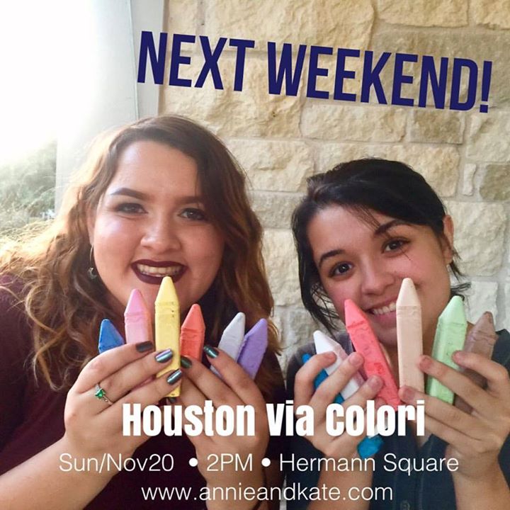 akbrogdon's tweet photo. Looking forward to performing at Houston @Via_Colori! Look for us Sun/Nov20, 2PM! #houstonviacolori #annieandkate #htxmusic https://t.co/llKkn0tnMR