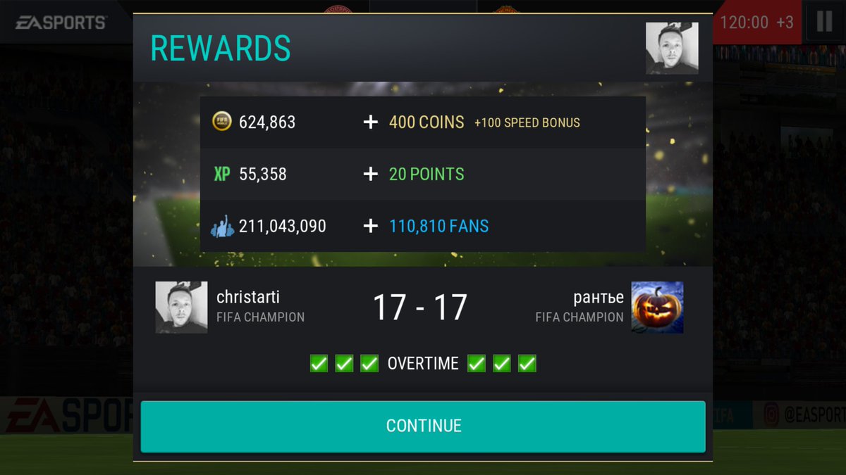christartifm's tweet photo. @kingbitty @Efyou_FC @EAFIFAMOBILE @fakeimmigrant @HeSoasepp one of the most exciting matchups thus far!! #FM17 #fifamobile #GoalsInComing https://t.co/MohxyVt5Se