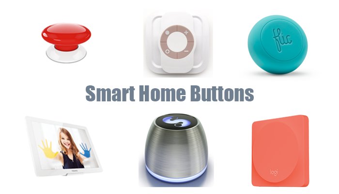 Smart home buttons: slimme schakelaars en knoppen voor het bedienen van uw smart home. ow.ly/s4QR3066PJc