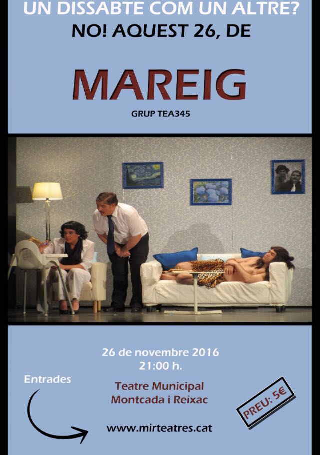 tea345teatre's tweet photo. No deixis que sigui un dissabte qualsevol, oi? @aarevalo32 @libuP @mdulcet @VictorBehe @mmoratov @PolJordEscursel @Cristinaohoh @XorEsc https://t.co/k7cQUcQ1q8