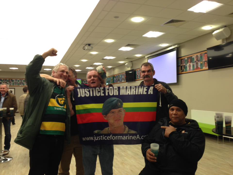 justiceforBigAl's tweet photo. #Rugby #SAINTSvGLOS
#RoyalMarines
#JusticeForMarineA
#flyingtheflag https://t.co/jplckUkuiO