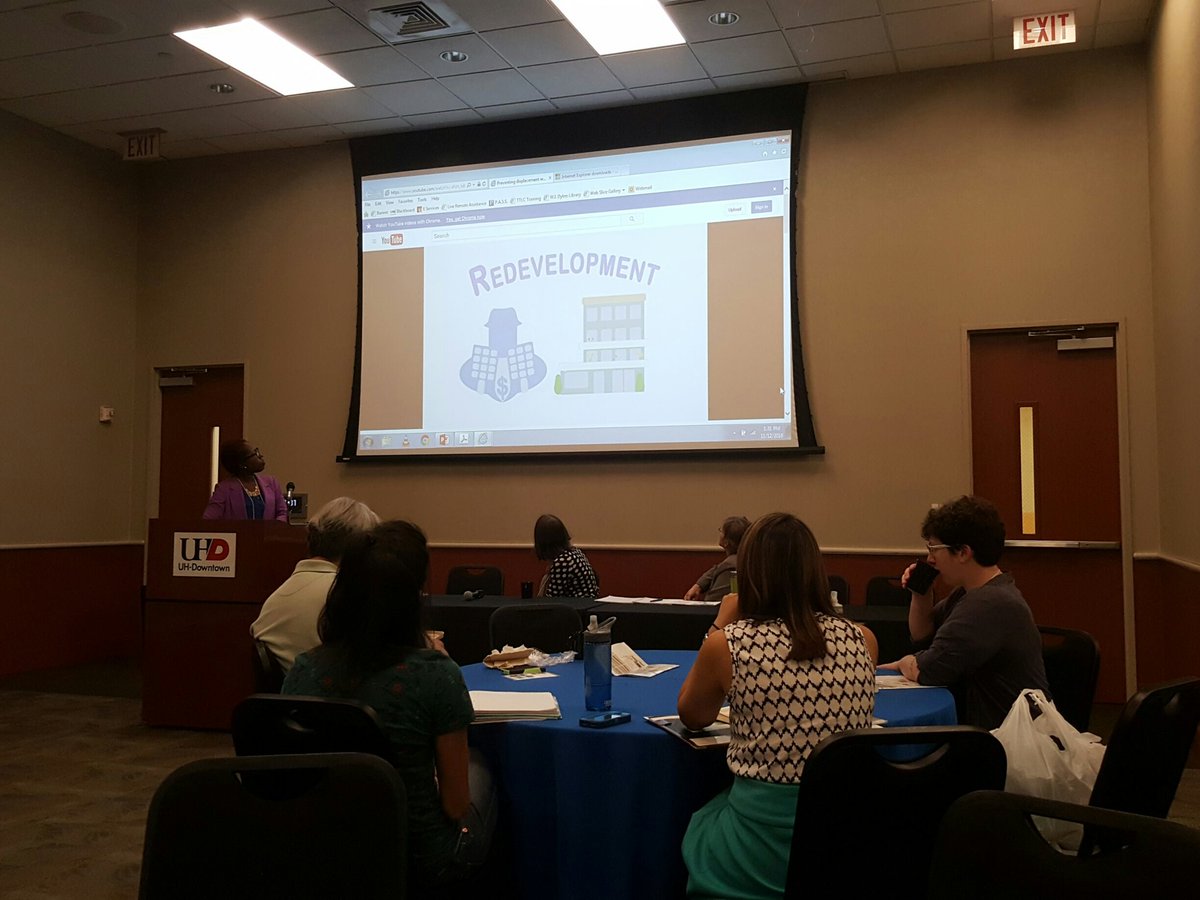 HoustonTomorrow's tweet photo. Alex Miller, @chrishelle3 and Kim Schaefer in a Justice panel on "Tools for Ethical Development" #Intersections2016 https://t.co/suFZ5rIc8W