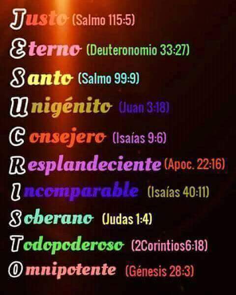 ana2mar's tweet image. Fue llamado:- ADMIRABLE   CONSEJERO
MARAVILLOSO                       DIOS PODEROSO
PRÍNCIPE DE PAZ
Él es el principio y el fin   Isaias 9:6