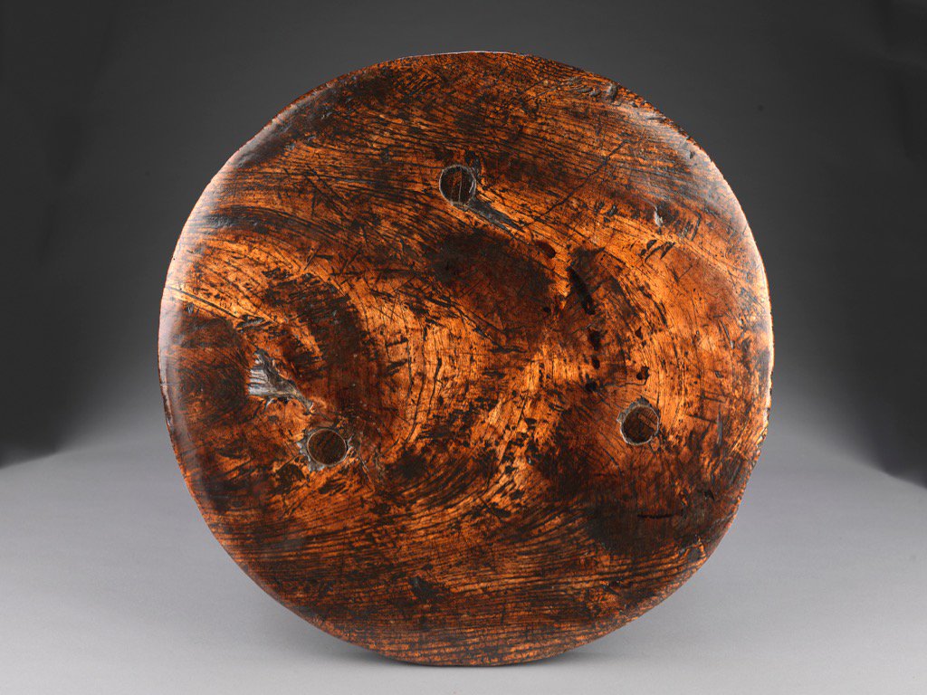 RYAntiques's tweet photo. Cricket table top, English, c1780 #figured #singleplank #untouched #patina, the way we think a good top should be. https://t.co/mC5l9MRJBV