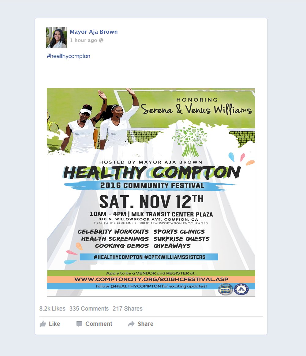 HealthyCompton's tweet photo. Don't forget to tag all of your photos on social media from today's Healthy Compton Festival with #HealthyCompton so we can share them! https://t.co/1K2zxcfIt6