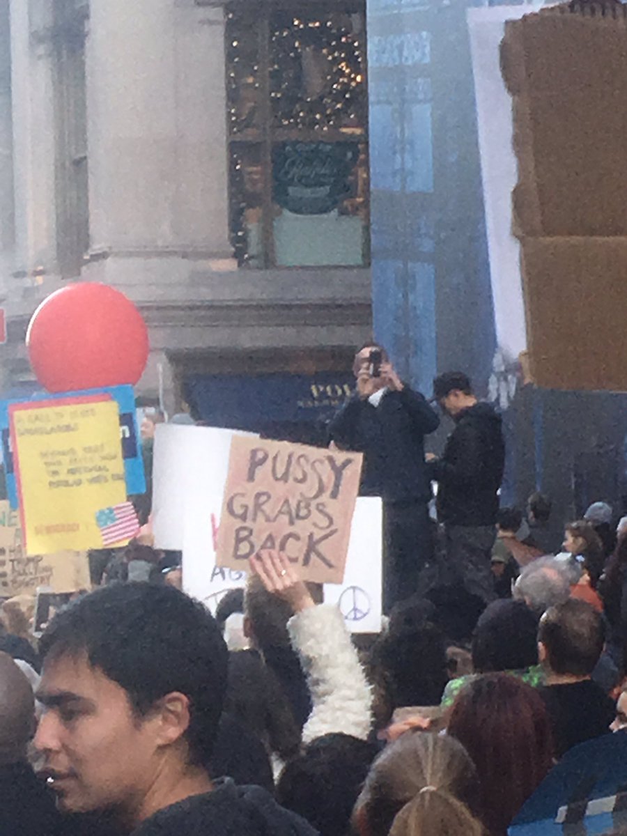 GOPHandsOffMe's tweet photo. Day Three. Fifth Ave. NYC. #notmypresident https://t.co/KUPfxtvDeh