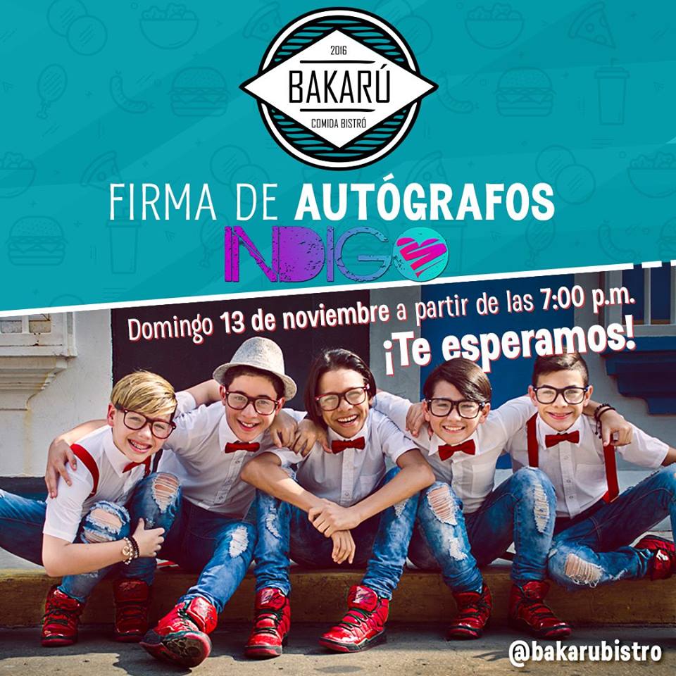 lasuperactiva's tweet photo. #Indigo firma autógrafos para ti... falta solo un día, no te lo pierdas...mañana a partis de las 7PM.  #felizsábado https://t.co/n911SAfQlM