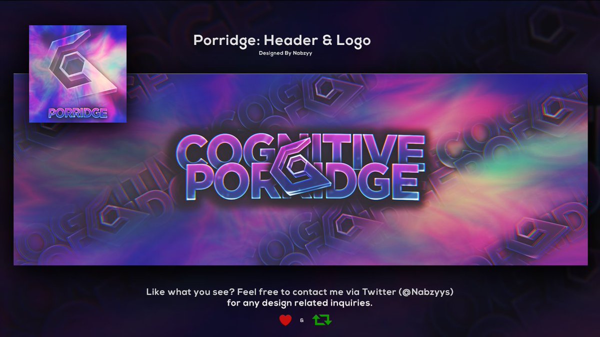 Nabzyys's tweet photo. Revamp for Porridge! @CogPorridge 
Likes &amp; RTs are Appreciated! https://t.co/Wks297f5t1